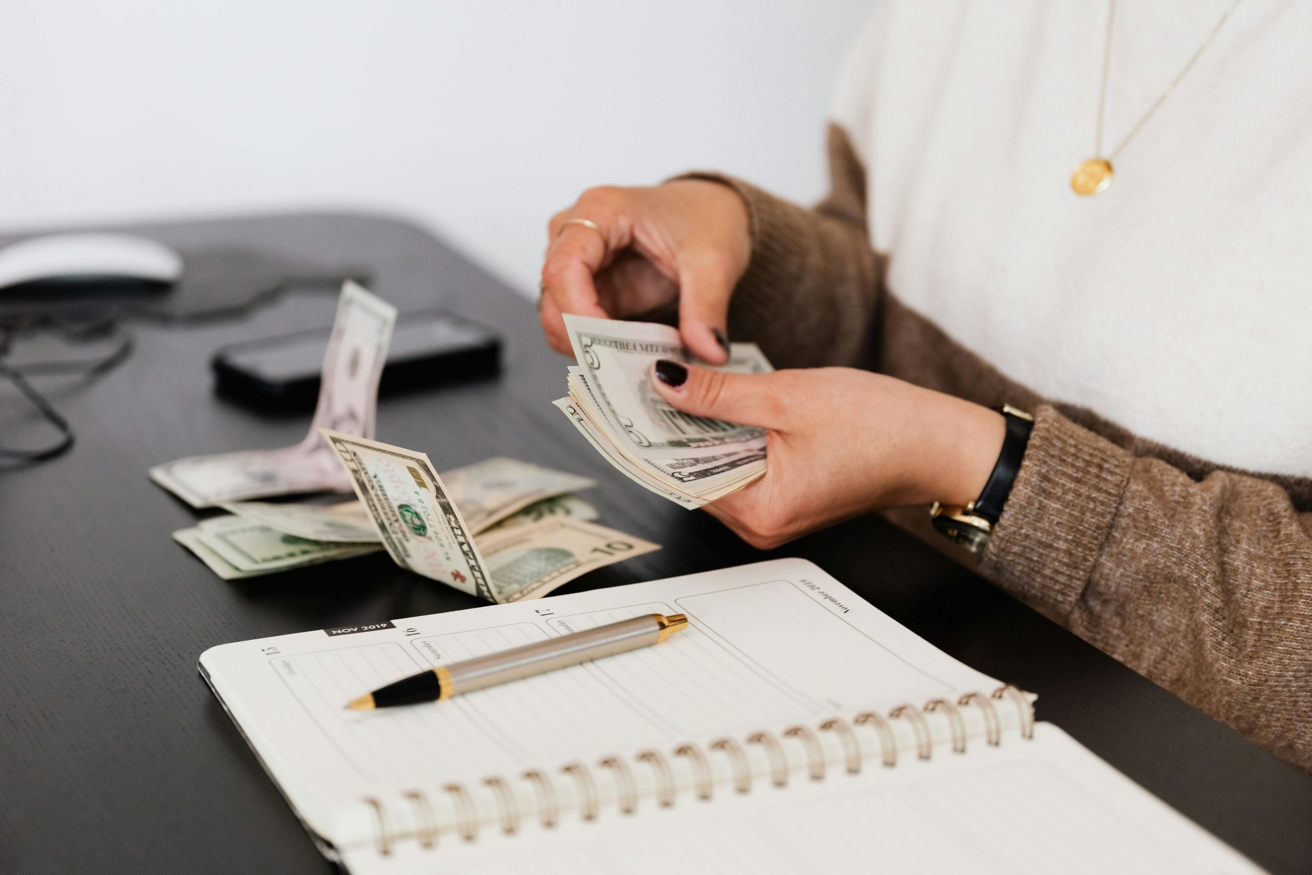 A student handling money and budgeting
