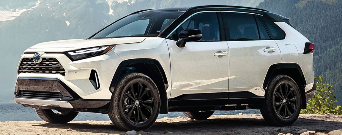 Exterior of White 2024 Toyota RAV4