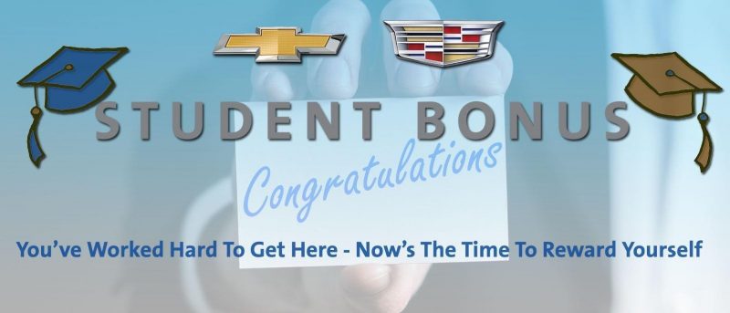 Student bonus congratulations. You've worked hard to get here - now's the time to reward yourself.